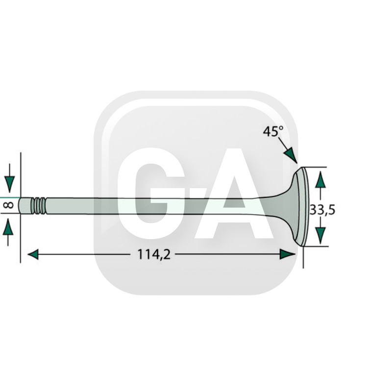 Soupape echappement tracteur Renault